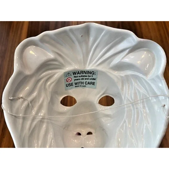 Vintage Disney Mold Plastic Lion Mask King Beast Jungle Animal Halloween Costume - Picture 5 of 13